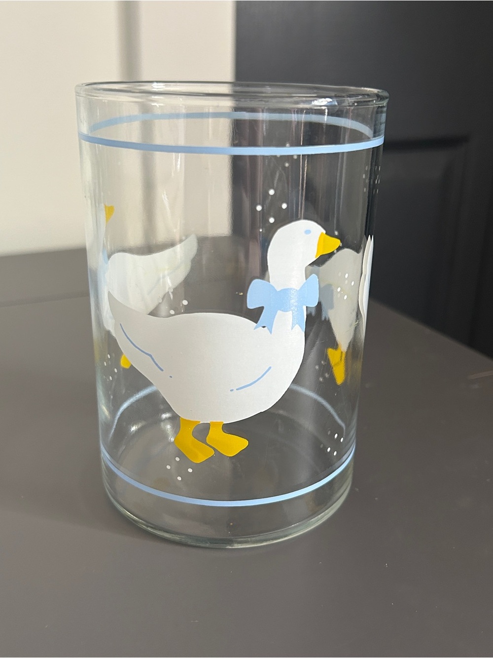 Vintage Libbey Country Goose Glass Or Vase
